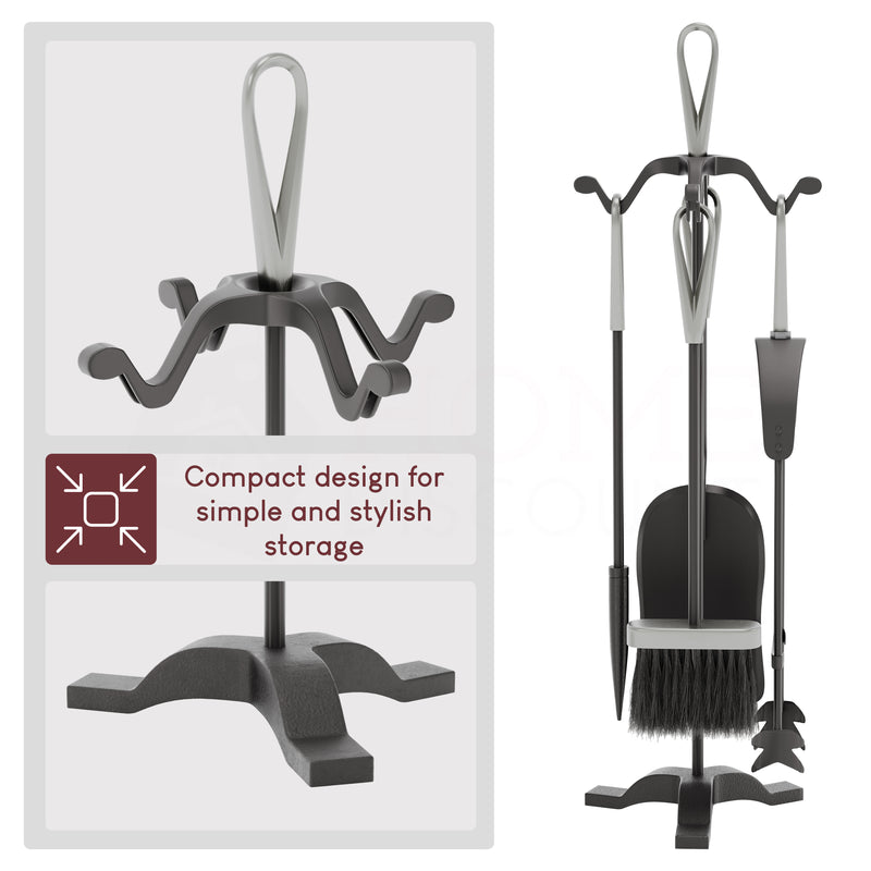 5-Piece Buxton Companion Set - Black & Nickel