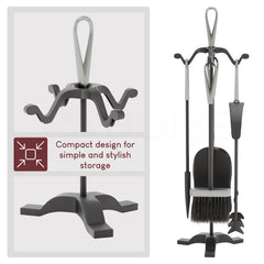 5-Piece Buxton Companion Set - Black & Nickel