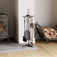5-Piece Buxton Companion Set - Black & Nickel