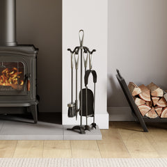 5-Piece Buxton Companion Set - Black & Nickel