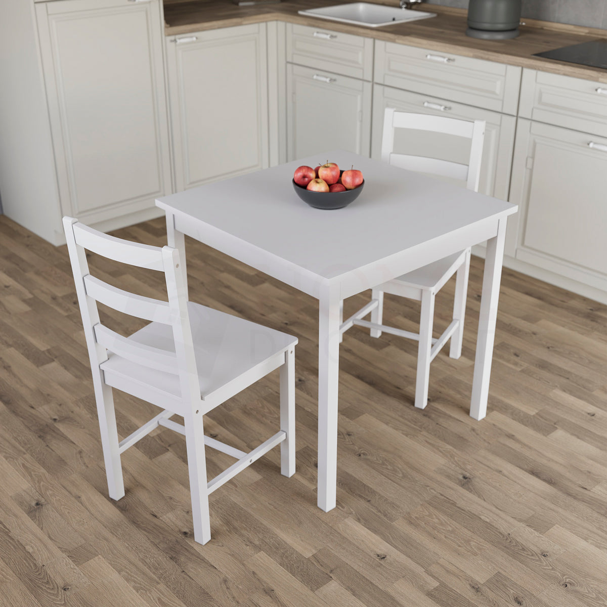 Yorkshire 2-Seater Dining Set - White