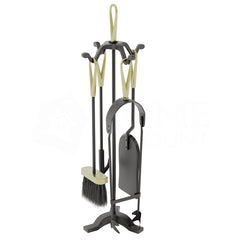 5-Piece Buxton Companion Set - Black & Brass