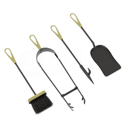 5-Piece Buxton Companion Set - Black & Brass
