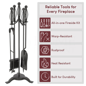 5-Piece Darton Companion Set - Black