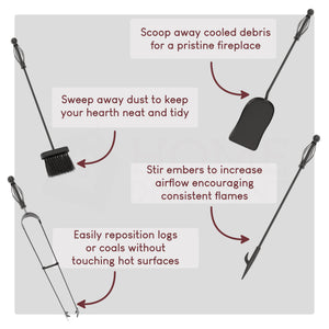 5-Piece Darton Companion Set - Black