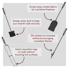 5-Piece Darton Companion Set - Black
