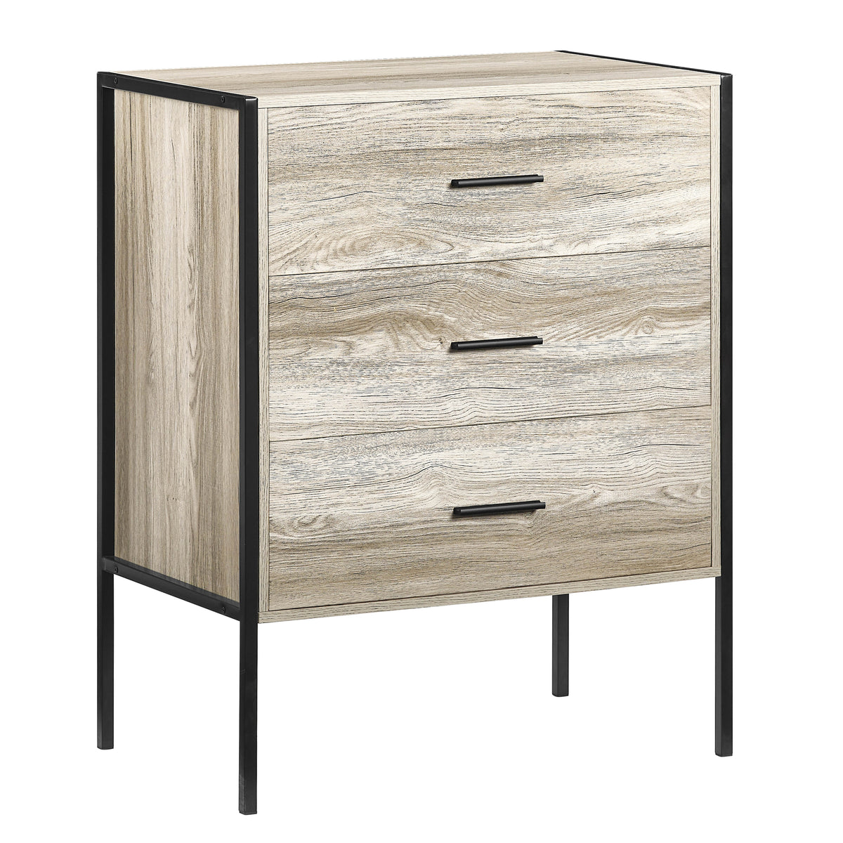 Brooklyn 3-Drawer Chest - Grey