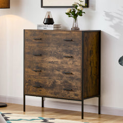 Brooklyn 4-Drawer Chest - Dark Wood