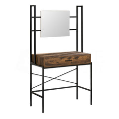 Brooklyn 1-Drawer Dressing Table - Dark Wood