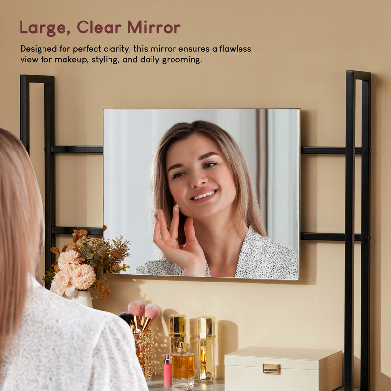 Brooklyn 1-Drawer Dressing Table - Grey