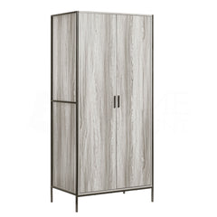 Brooklyn 2-Door Wardrobe - Grey