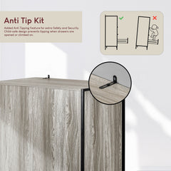 Brooklyn 2-Door Wardrobe - Grey