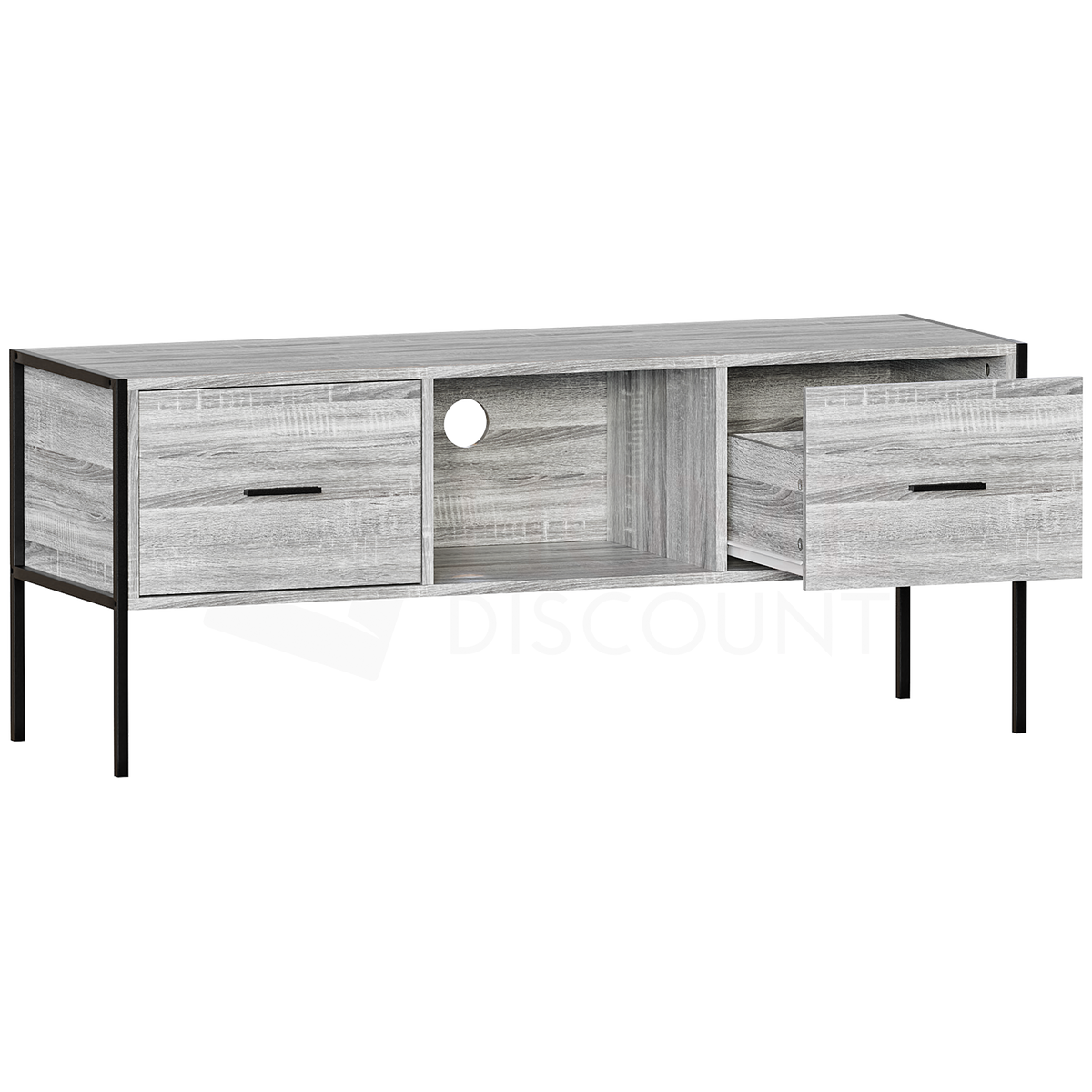 Brooklyn 2-Drawer TV Unit - Grey