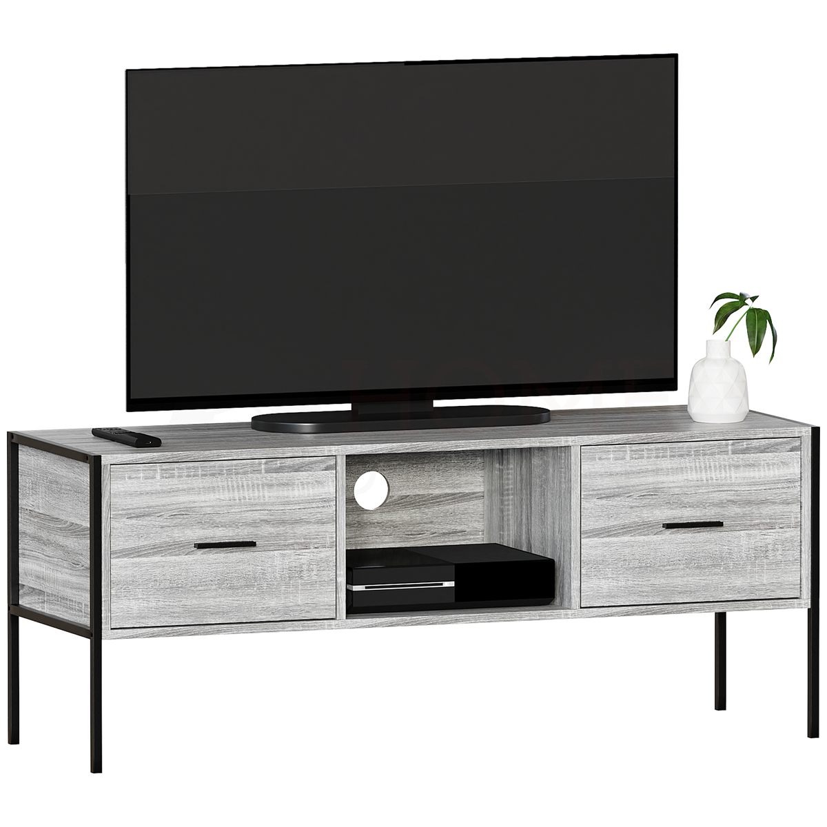 Brooklyn 2-Drawer TV Unit - Grey