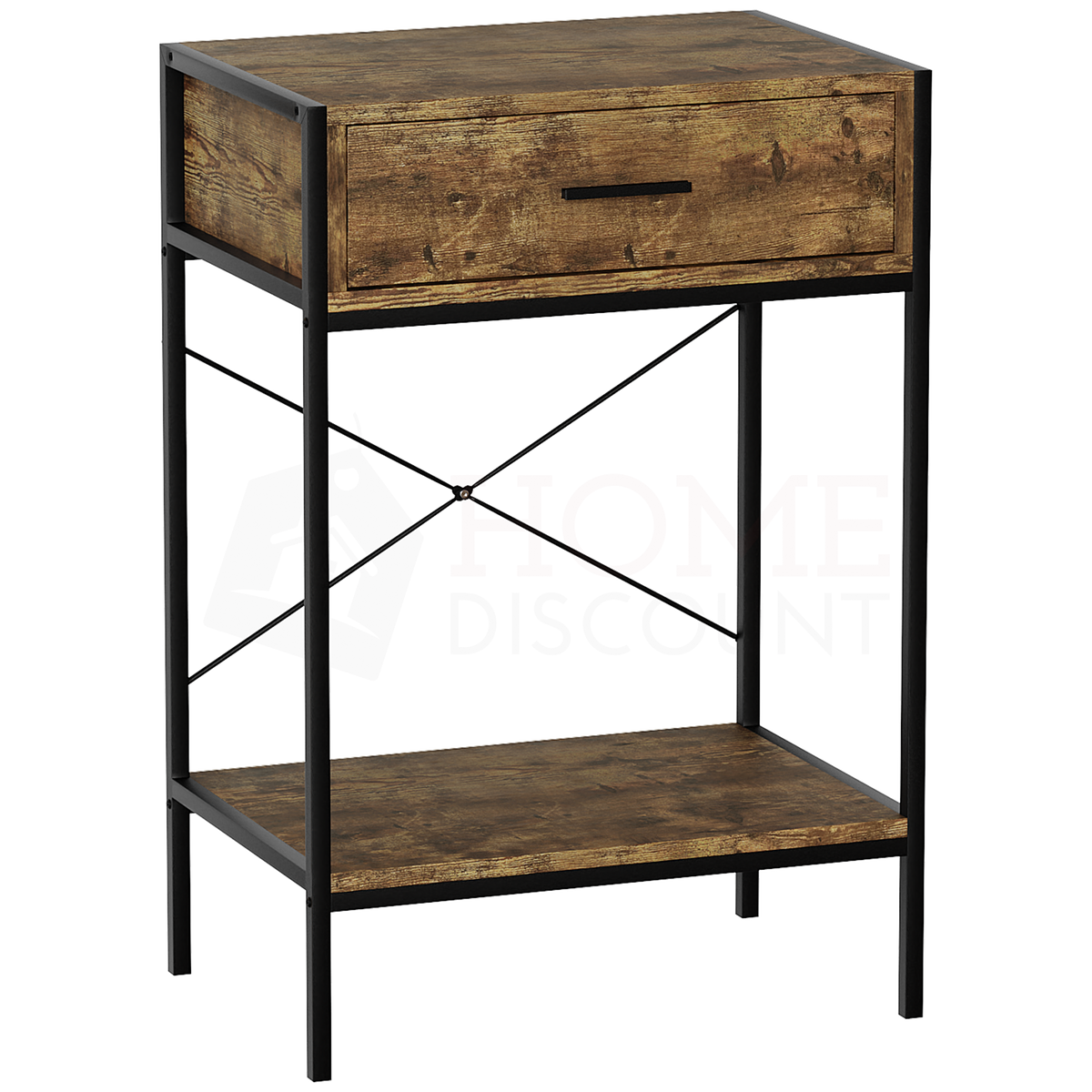 Brooklyn 1-Drawer Console Table - Dark Wood