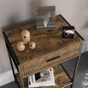 Brooklyn 1-Drawer Console Table - Dark Wood