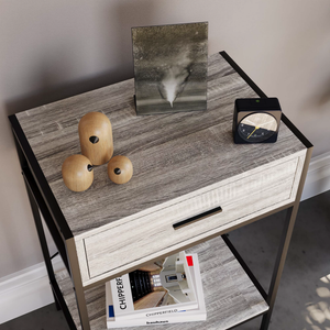 Brooklyn 1-Drawer Console Table - Grey