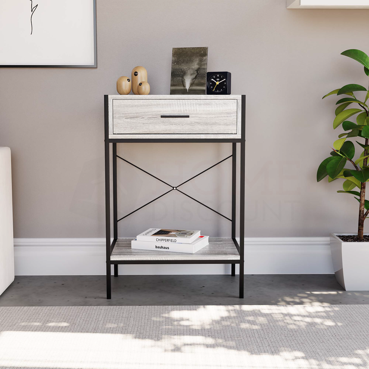 Brooklyn 1-Drawer Console Table - Grey