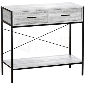 Brooklyn 2-Drawer Console Table - Grey