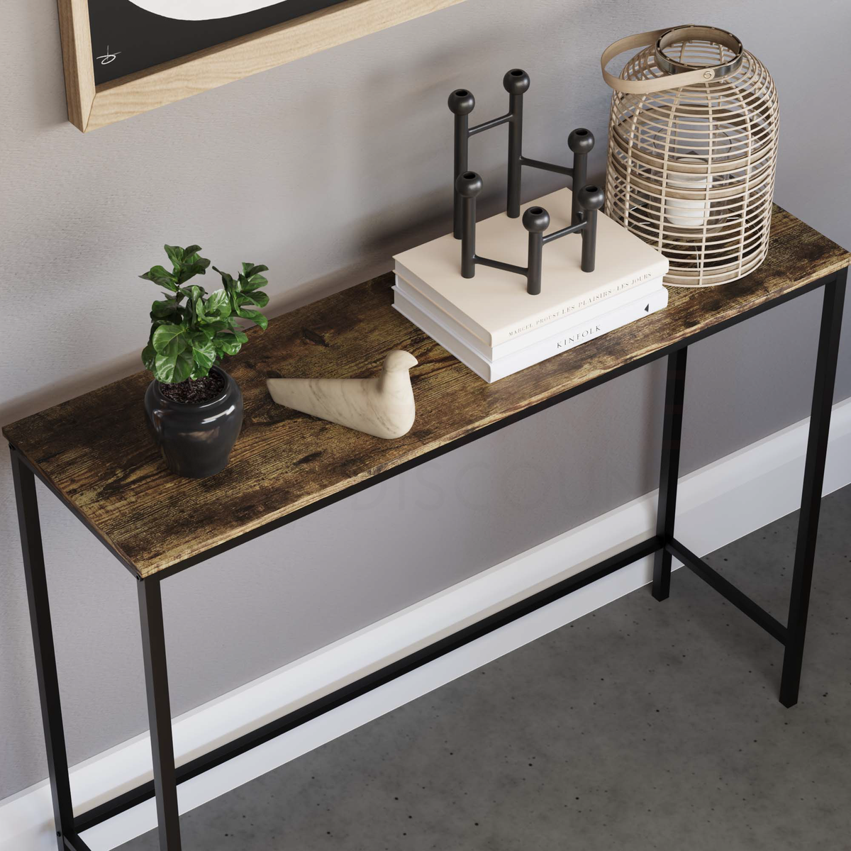 Brooklyn Console Table - Dark Wood