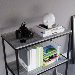 Brooklyn 3-Tier Bookcase - Grey