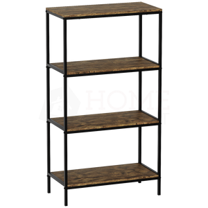 Brooklyn 4-Tier Bookcase - Dark Wood