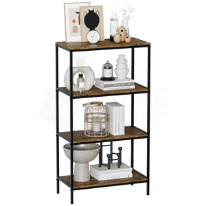 Brooklyn 4-Tier Bookcase - Dark Wood