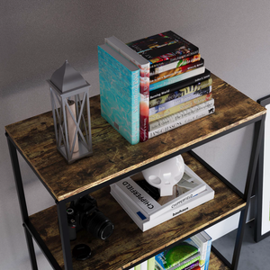 Brooklyn 4-Tier Bookcase - Dark Wood