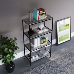 Brooklyn 4-Tier Bookcase - Grey