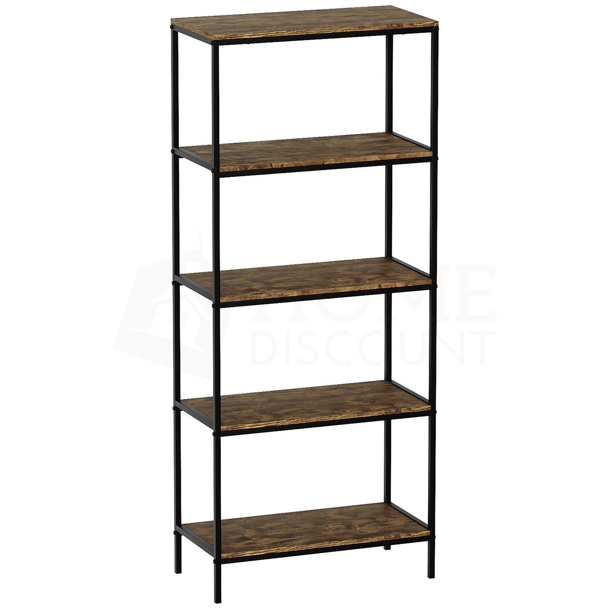 Brooklyn 5-Tier Bookcase - Dark Wood