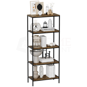 Brooklyn 5-Tier Bookcase - Dark Wood
