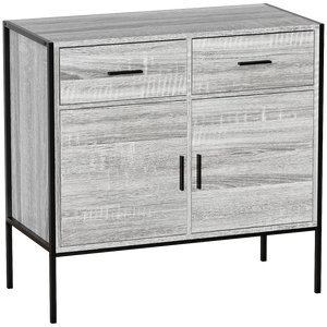Brooklyn 2-Door 2-Drawer Sideboard - Grey