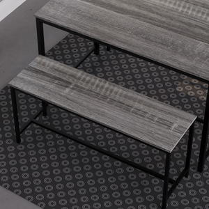 Brooklyn 4-Seater Dining Set - Grey