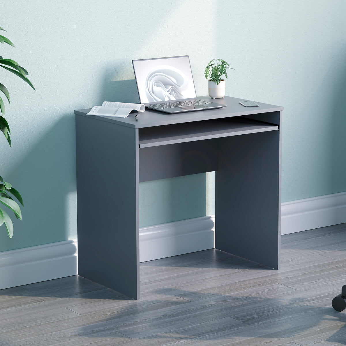 Huby Computer Desk, Grey