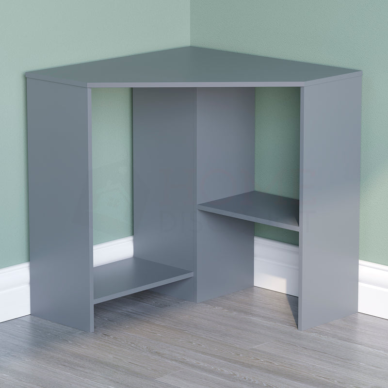 Hetton Corner Computer Desk - Grey