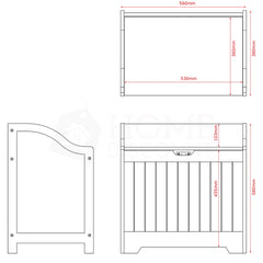 Laundry Chest, Grey (FSC 100%)