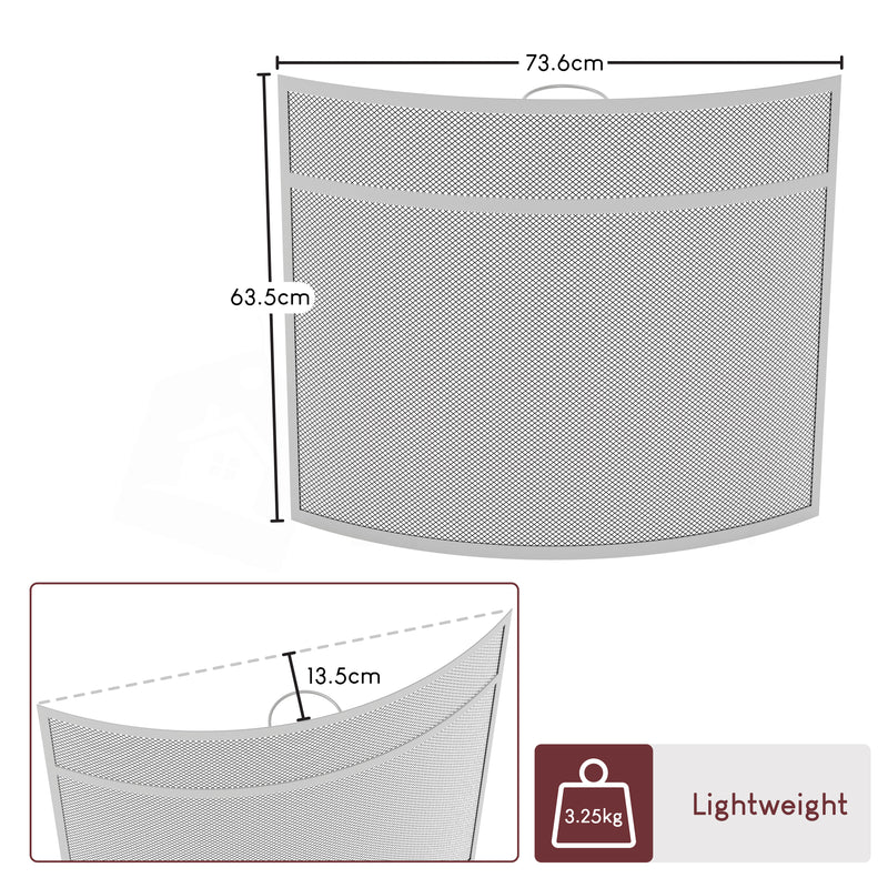 Buckton Fire Guard - Nickel