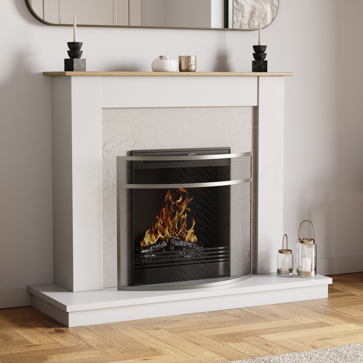 Buckton Fire Guard - Nickel
