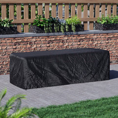 Hampton 4 Seater Corner Rattan Set, Grey & Outdoor Patio Furniture Cover