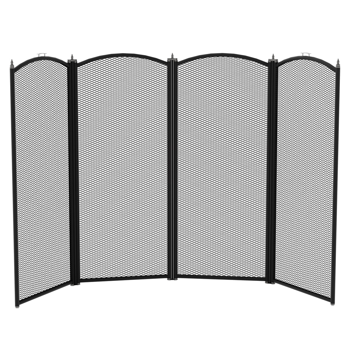 Stanton 4-Panel Fire Guard - Black