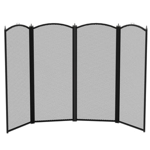 Stanton 4-Panel Fire Guard - Black