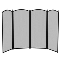Stanton 4-Panel Fire Guard - Black