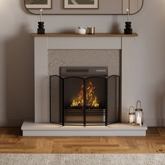 Stanton 4-Panel Fire Guard - Black