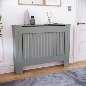 Chelsea Radiator Cover - Olive Grey, Medium