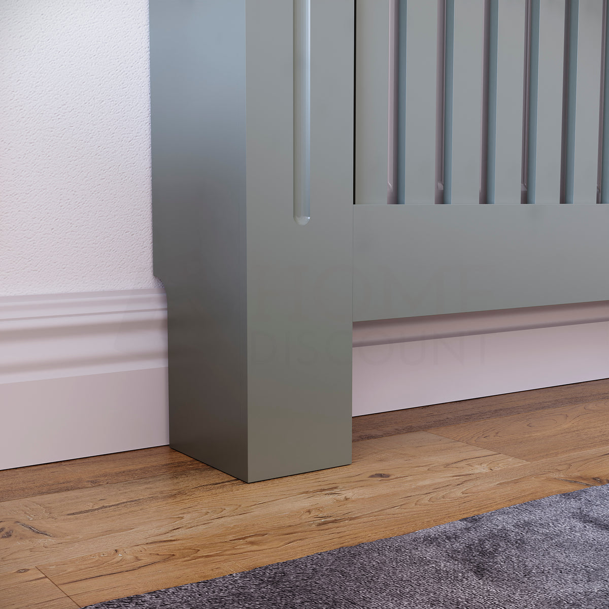 Chelsea Radiator Cover - Olive Grey, Medium