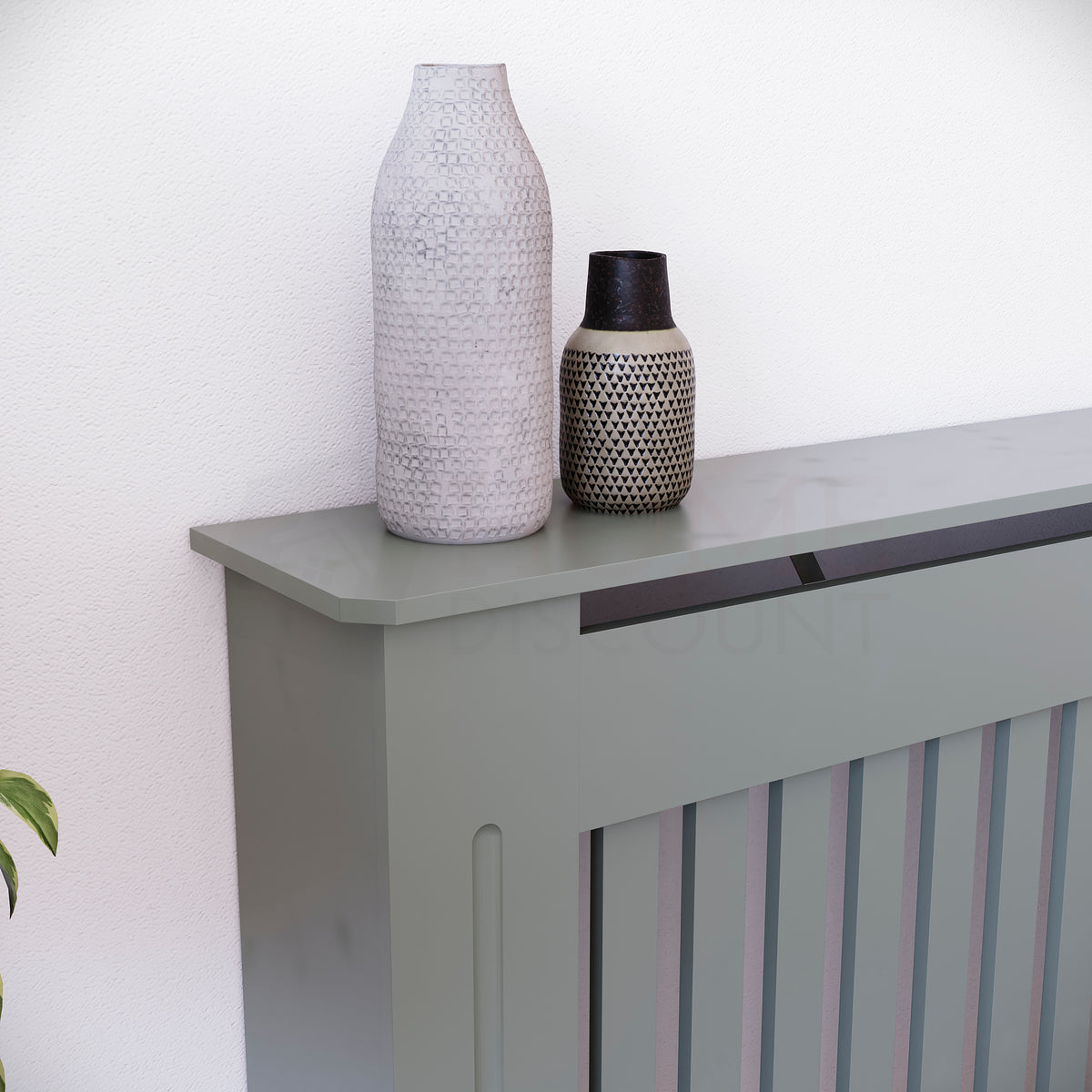 Chelsea Radiator Cover - Olive Grey, Large