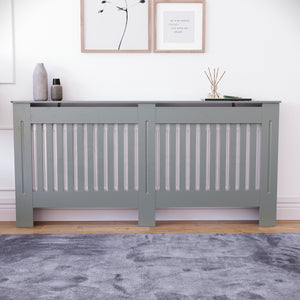 Chelsea Radiator Cover - Olive Grey, Extra Large