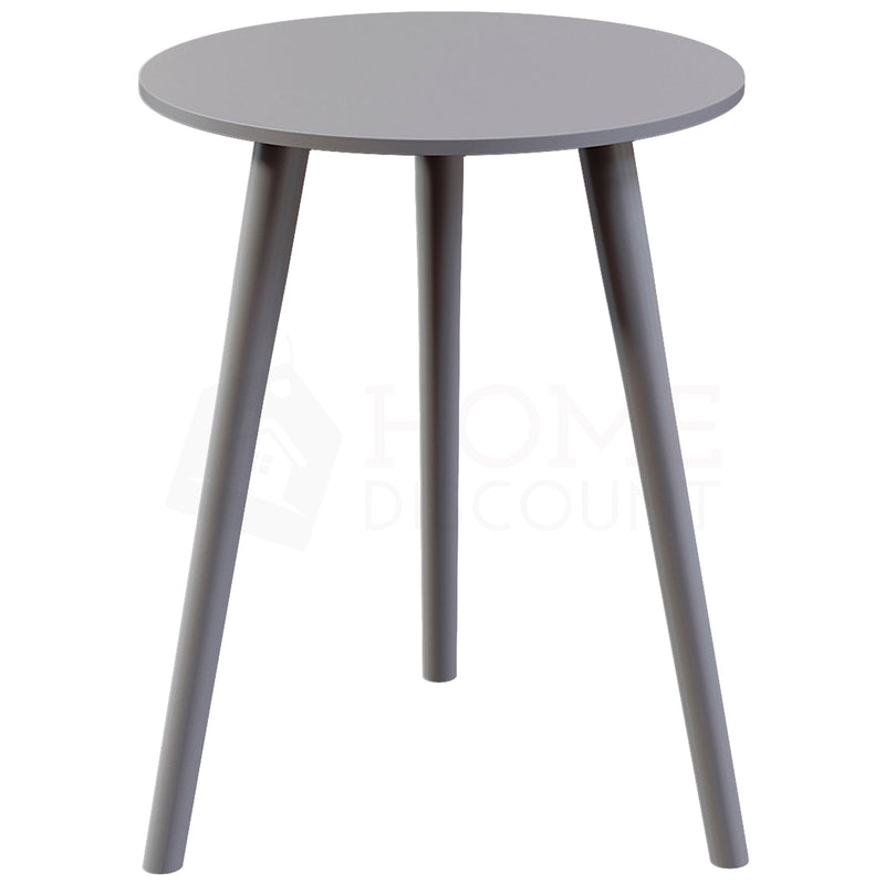 Round Side Table, Grey