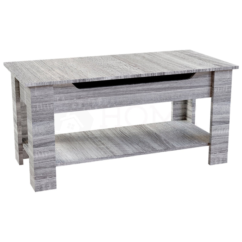 Lift Up Coffee Table, Grey Wood