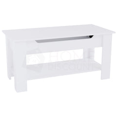 Lift Up Coffee Table, White